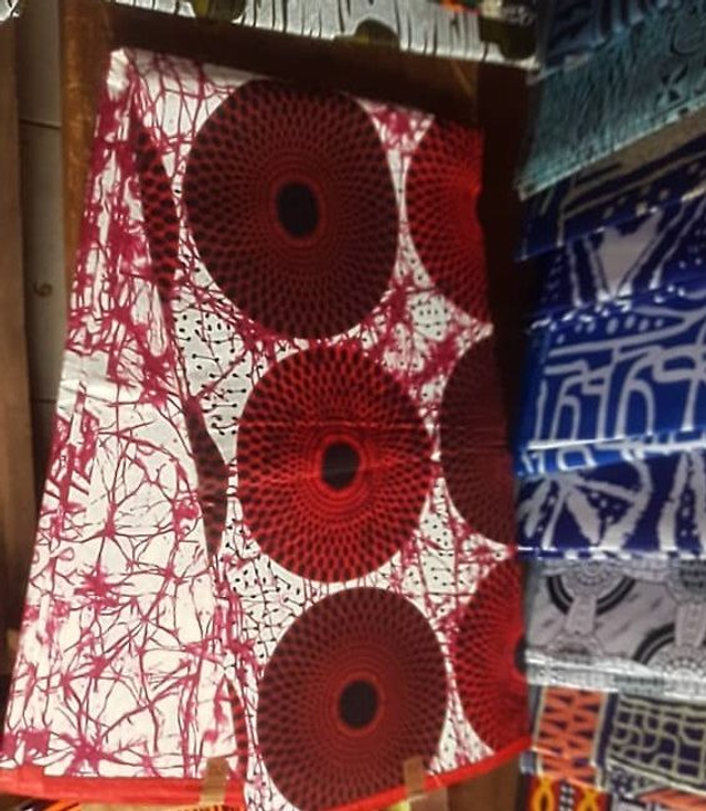 Tissu pagne wax 100% coton 6 Yard 