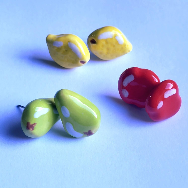 Mini Fruit Stud Earrings