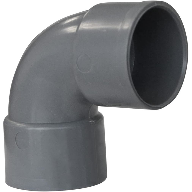 Jardibric - Coude PVC 87°30 Femelle/Femelle - Raccords d'Évacuation Robustes