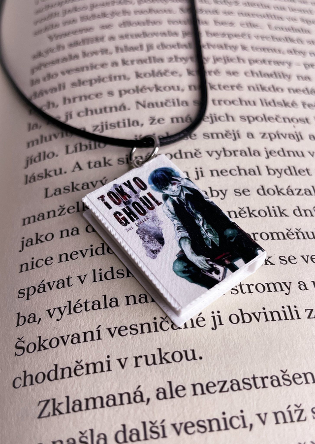 Náhrdelník mini knížka manga Kuroshitsuji