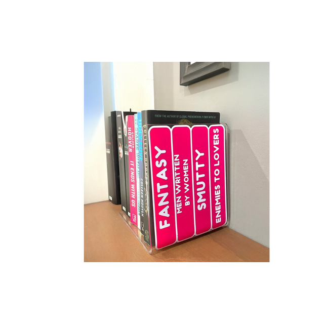 Book Genre Stack Acrylic Bookend Home Decor