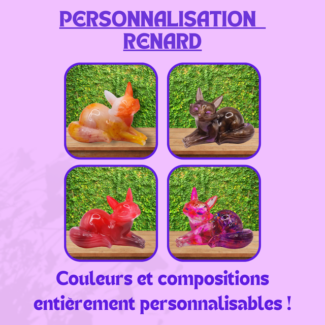 Personnalisation Renard Allongé 