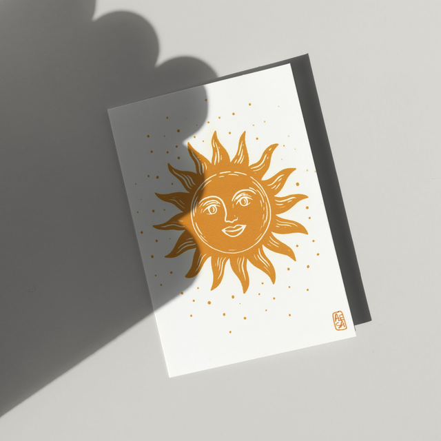 carte postale "soleil"