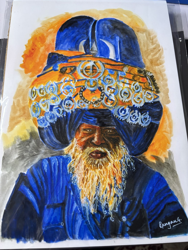 Sikh man - A4 print