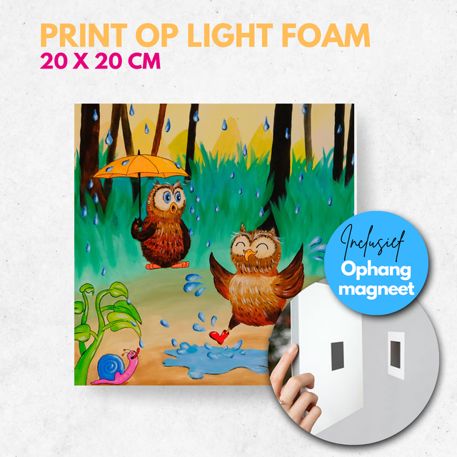 Uiltjes in de regen | Light foam met magneet