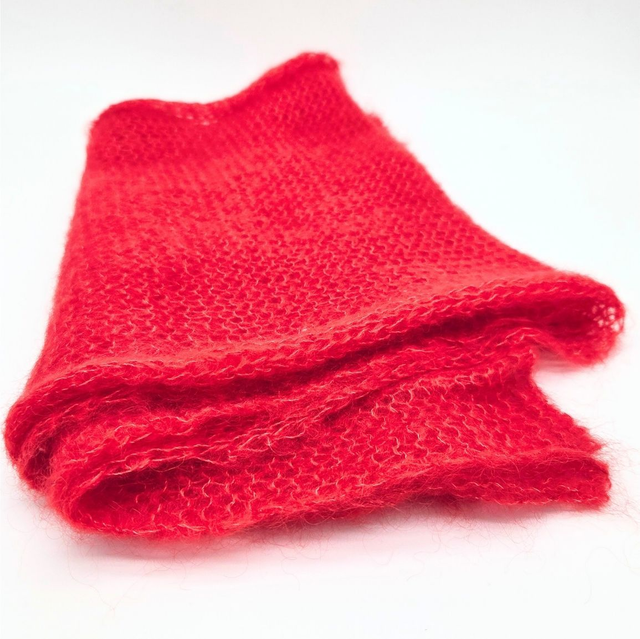 Écharpe Tricotée en Mohair et Soie - Moyenne