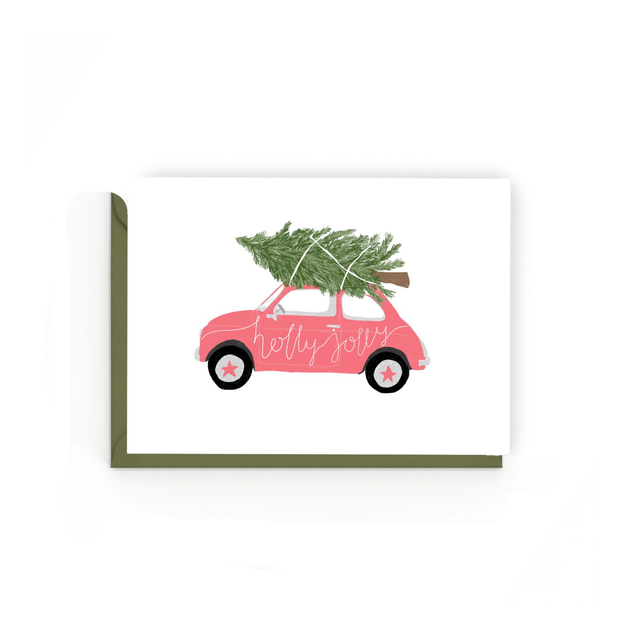 Holly Jolly - Illustrated Christmas Card   