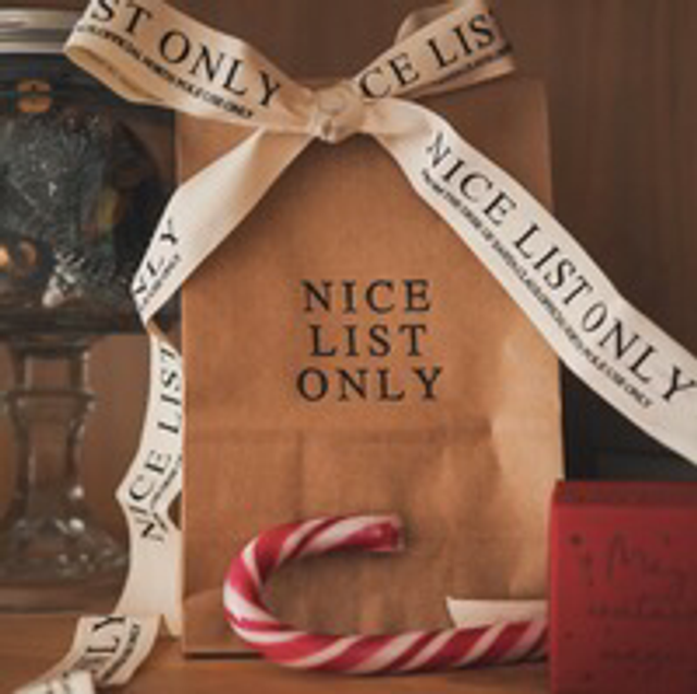 Santa’s Nice List Ribbon