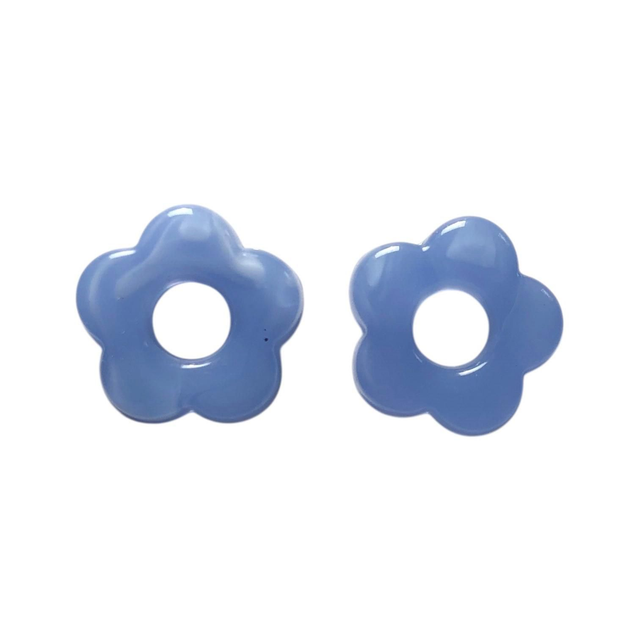 Fleurs en résine acrylique pour boucles d'oreilles fleurs personnalisable