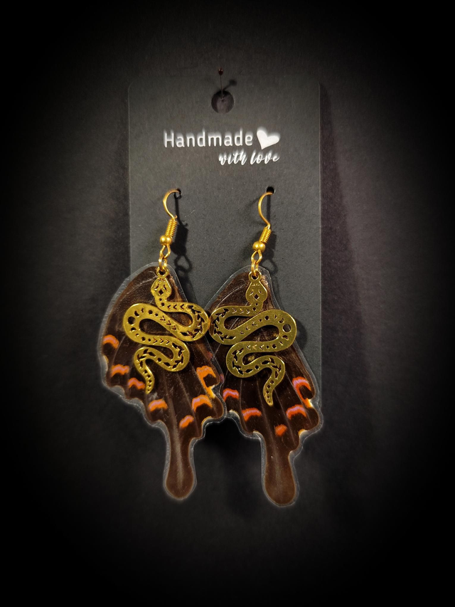 Boucles d&#039;oreilles ailes de papillon