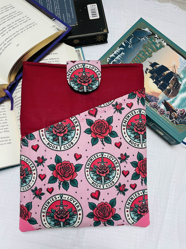 Pochette à livre à poche rose
