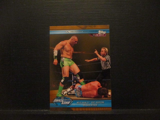 MoJo Rawley Goes Berserk On Zack Ryder - Brown Champions Original Trading Card #72