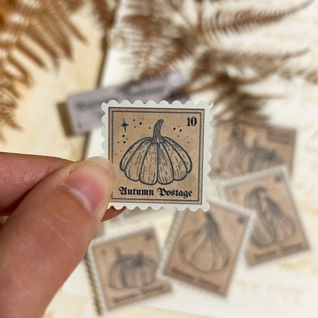 Sticker Autumn Postage