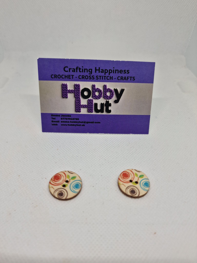 Vintage Style Buttons (10) 2cm