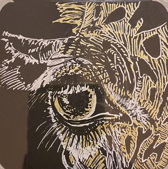 Zentangle 🛞 Oeil de 🦒 or