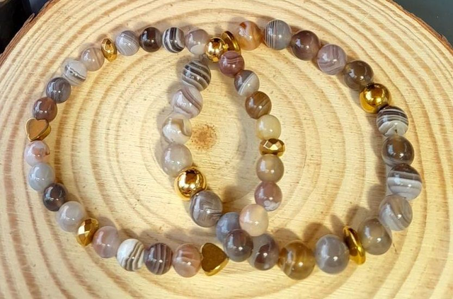 Bracelets Agate Botswana
