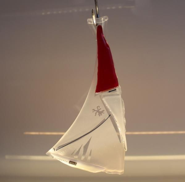 o8 Glas Nikolaus, 9 x 18 cm