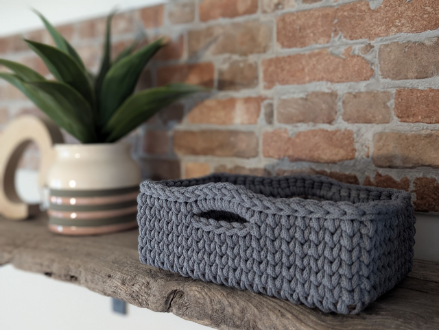 Made To Order Rectangle Crochet Basket