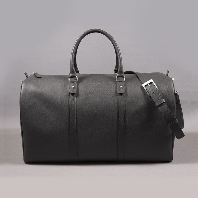 Boston Weekender | Grey Leather - Mr. Trevis