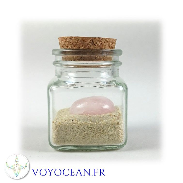 Bouteille VOYOCEAN - quartz rose -