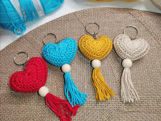 Porte clé coeur