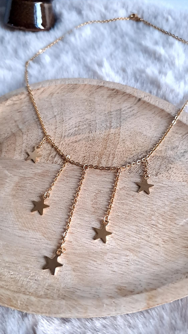 Collier pluie d'étoiles