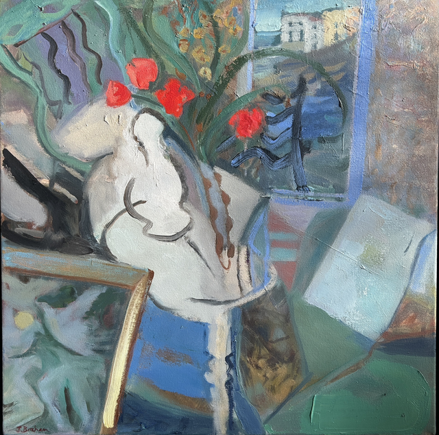 JuB52 The Studio 7 by Julienne Braham, 64x64cm Oil