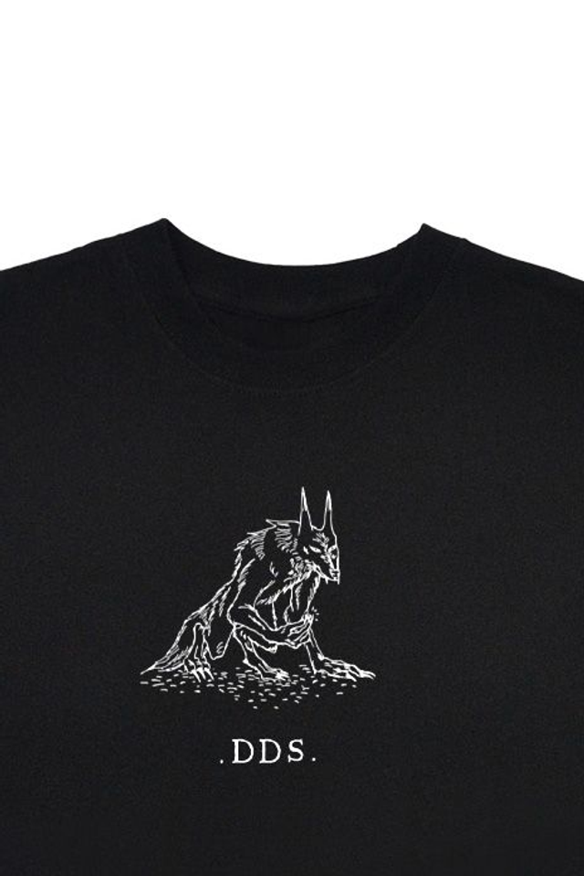 Dents de Scie® Lawrence le loup Tee-shirt Noir