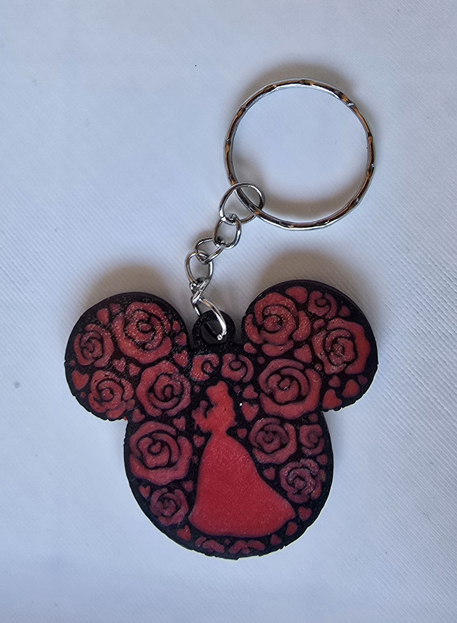 Porte clé La belle et la bête