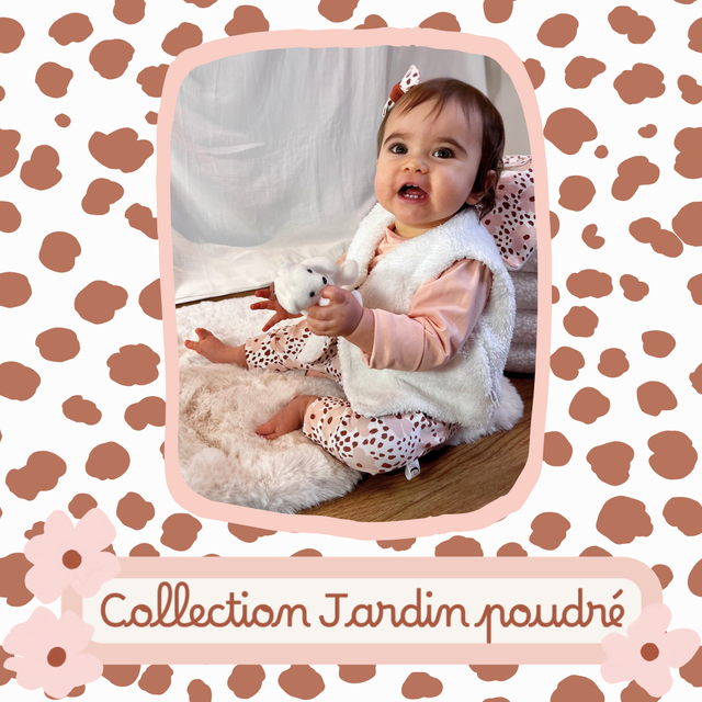 Gilet sans manches réversible - Collection Jardin poudré