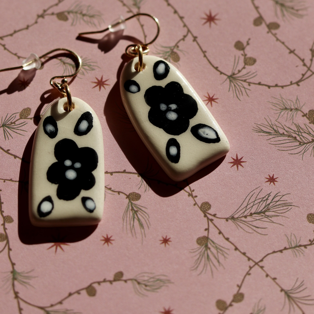 Boucles d’oreilles en céramique