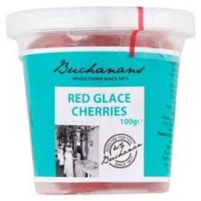 Buchanans Red Glace Cherries 100g