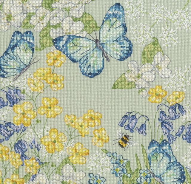 Aquamarine Meadow by Bothy Threads
