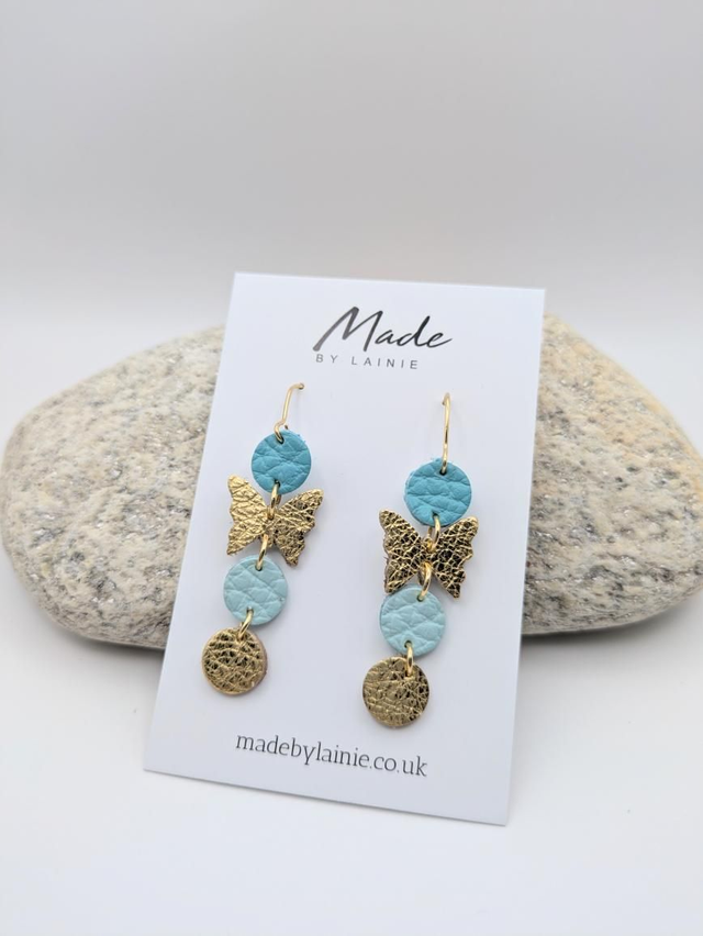 Delicate Butterfly Drop Earrings (1)