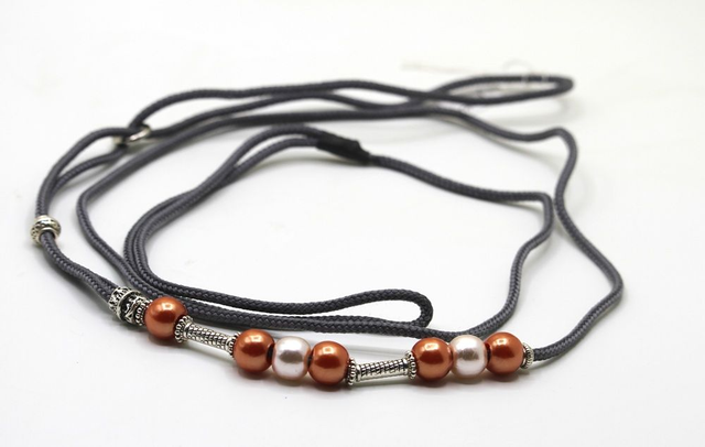 Laisse de présentation 3 mm gris charbon