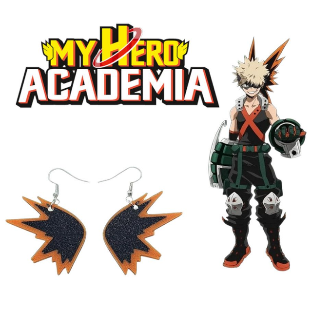 🔥 Explode with Style with the Official Bakugo Katsuki Earrings! 💥