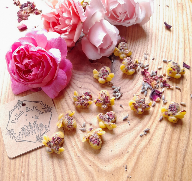 Bee Shaped Wax Melts, Rose &amp; Lavender