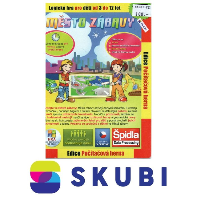 CD-ROM Město zábavy - logická hra pro děti od 3 do 12 let - edice Počítačová herna