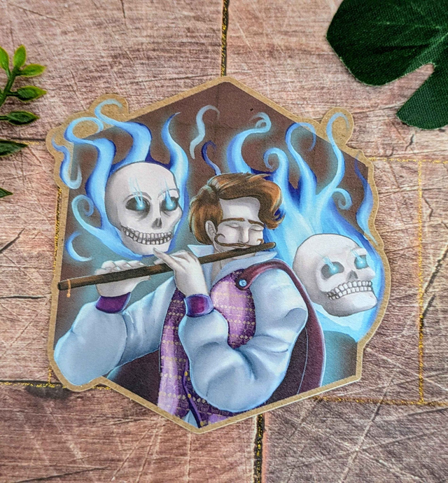 Autocollant "Barde Invocateur" - 8 x 8cm - Kraft