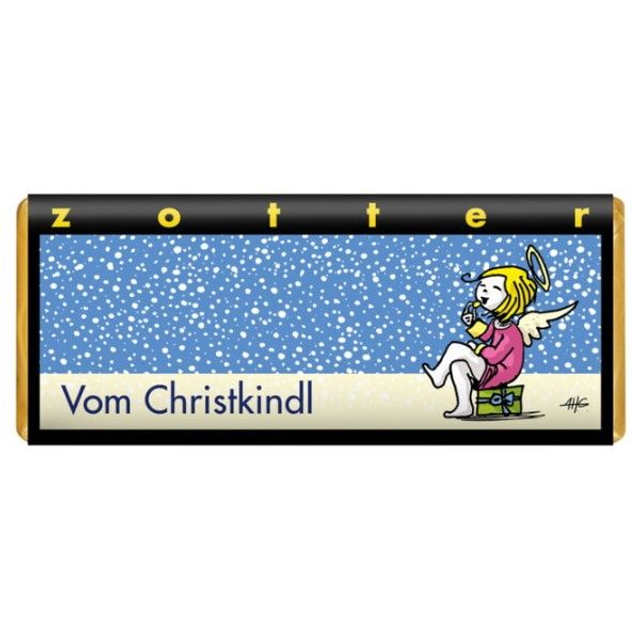 Zotter "Vom Christkindl" Vanille Crisp Schokolade 70g Tafel