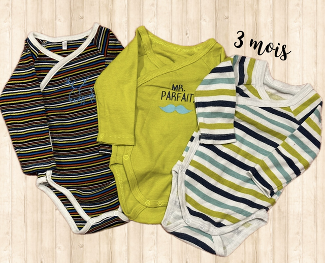 Lot de 3 bodys 