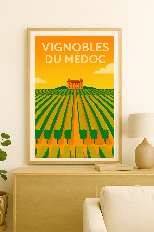 Affiche photo - Vignobles du Medoc