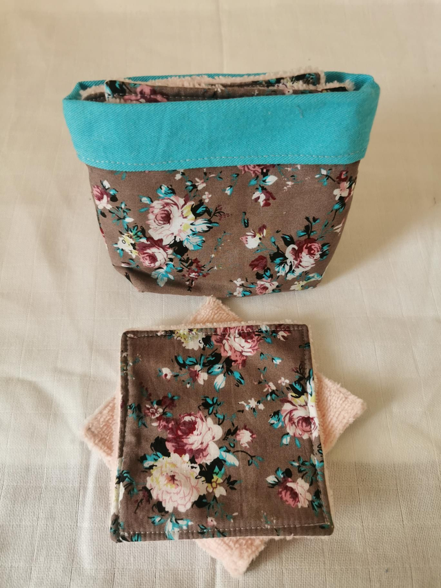 Kit nomade fleurs rose et turquoise 