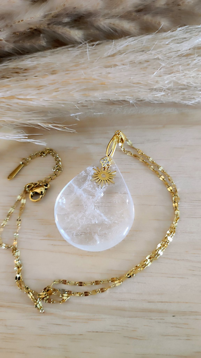 Pendentif Cristal de roche AA