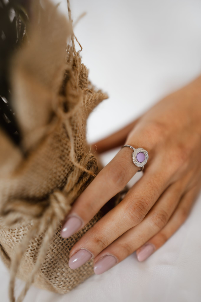 Ring with Polymer Clay ~ Sun