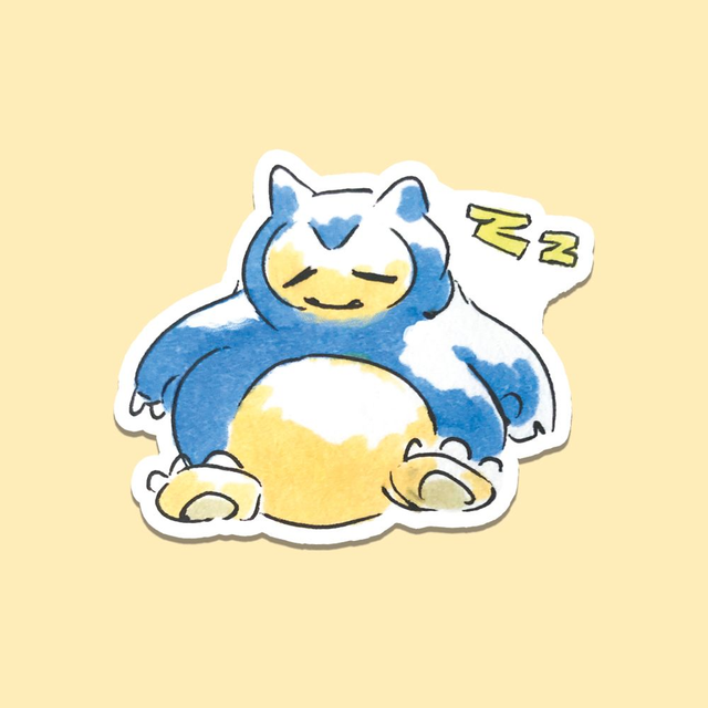 Snorlax vinyl sticker
