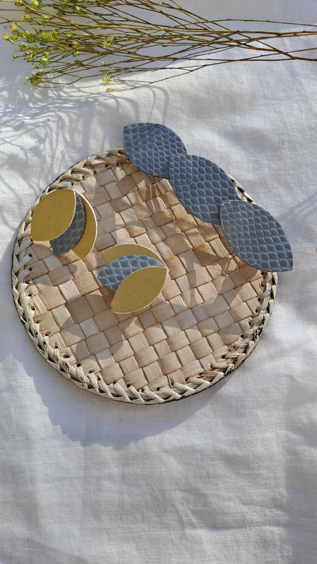 Ensemble barrette + boucles d'oreilles