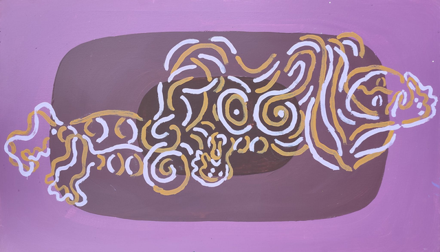 Akt, 46x79 akryl płótno 2016