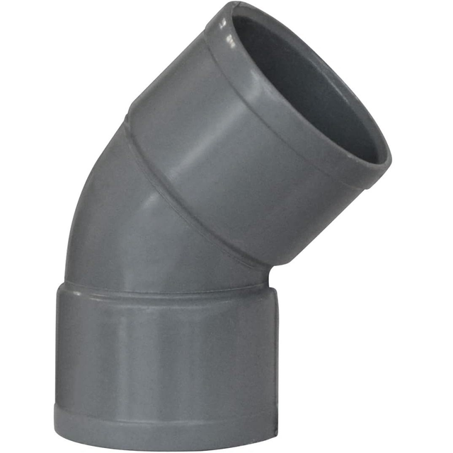 Jardibric - Coude PVC 45° Femelle/Femelle - Raccords d'Évacuation Robustes