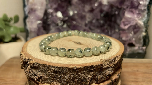 Bracelet  PREHNITE 6mm